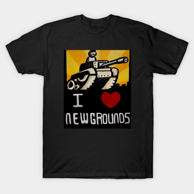 newgrounds love T-Shirt by deadrealitys